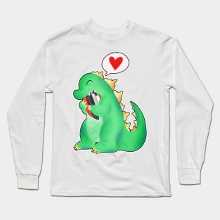 Godzilla Snack Time Long Sleeve T-Shirt